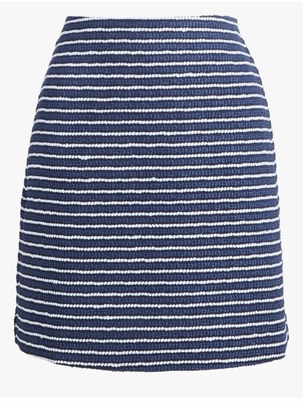 J. Crew Striped tweed A-line mini skirt NWT